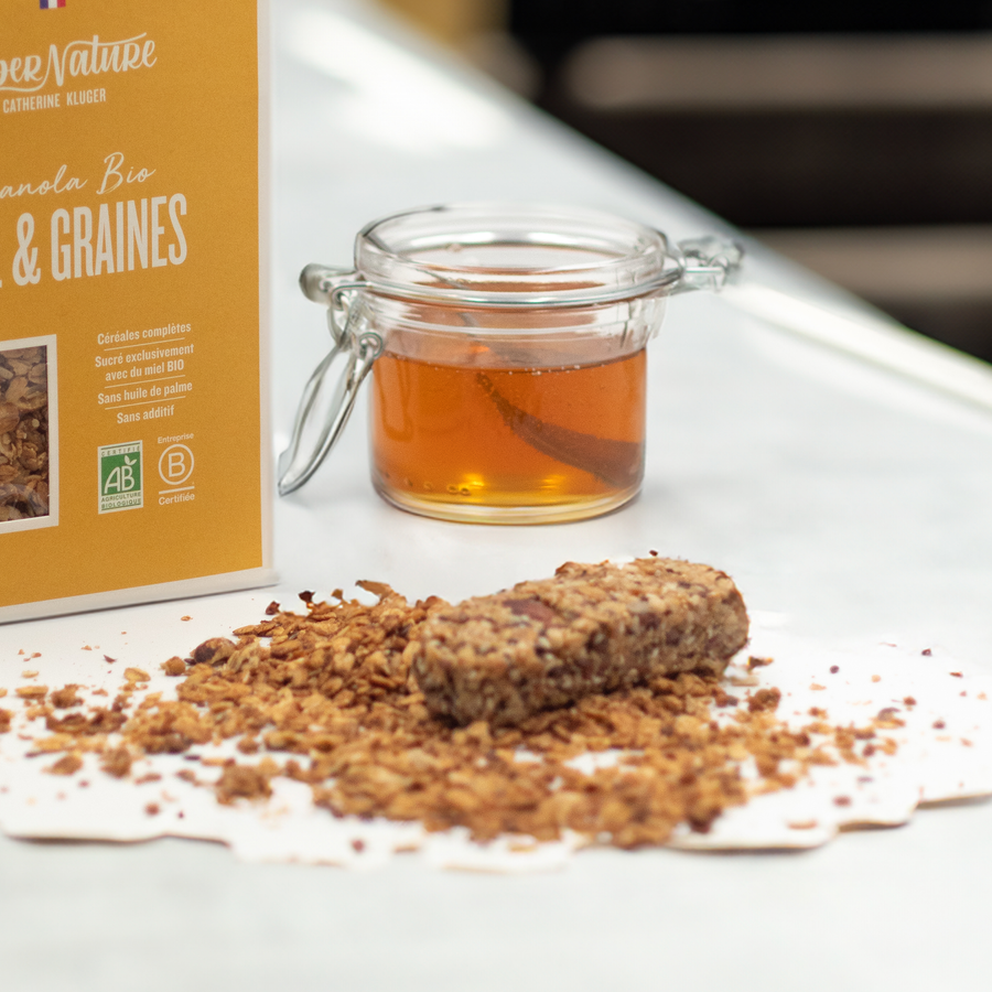 Barre de Granola BIO Miel & Graines